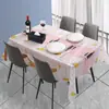 Toalha de Mesa Peva Sem Lavar Impermeável e à Prova de Óleo Toalha de Mesa Estampada Toalha de Mesa Estilo Escandinavo Tapete de Mesa para Mesa de Centro Toalha de Mesa