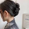Pinza de Metal Negra Tipo Garra Pinza de Tiburón Accesorio para el Cabello Personalizado para la Parte Trasera de la Cabeza Elevador de Cola de Caballo Pasador Accesorio para el Cabello Estilo Coreano Fresco y Esponjoso
