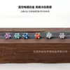 Joyería para Piercing de Guangdong F136 Aleación de Titanio Chapado en Platino Flor de Seis Pétalos Zirconia Clavo para Hélice de Oreja Joyería para Piercing de Grado de Implante