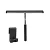 Limpiaparabrisas de vidrio de acero inoxidable, limpiacristales, herramienta de limpieza de vidrio, raspador de silicona desmontable para espejos de cocina y baño