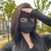 Mascarilla de Protección Solar Cara Completa Verano Protección UV Estilo Panda Parasol Ciclismo Coche Eléctrico Mascarilla Facial para Mujeres 2025 Nuevo Estilo