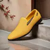 Traje de Cruzar Traje de Etiqueta Zapatos de Conducir Mocasines para Hombre Zapatos de Vestir Slip Moda Comercio Exterior