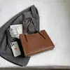 Bolso de Hombro Grande con Textura, Elegante y Sencillo, para Mujer, Nuevo Estilo de Verano, Bolso de Hombro de Alta Gama, Bolso Tote Grande de Capacidad para Viajar