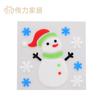 Decoraciones Navideñas Calcomanías de Gelatina Calcomanías de Goma Pegamento Suave Sin Costuras Calcomanías para Ventana de Vidrio Refrigerador Regalo para Niños Viejo Muñeco de Nieve