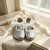 Zapatos de piel para niña con lazo, nueva colección primavera/otoño 2026, zapatos para niños, zapatos de princesa para niñas pequeñas, suela blanda, elegantes y modernos