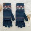 Nuevos Guantes de Lana Tejida Desmontables de Doble Propósito Atmósfera Navideña Retro Otoño e Invierno Pantalla Táctil Cálida Dos Dedos al Aire