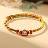 Festival del Bote Dragón Festival del Bote Dragón Adulto Cuatro Colores Zongzi Pulsera Colorida para Niños Hecha a Mano Tejido para Bebé Transferencia Cuerda Roja Lote Cuerda de Mano