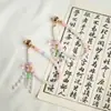 Gemelos Estilo Antiguo Dinastía Han, Artefactos para Mangas Dinastía Han con Cuentas de Vidrio, Ropa Nueva Chinoiserie para Viajes Diarios, Accesorios con Hebilla Magnética