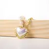 Collar de Perlas Barrocas en Forma de Corazón Estilo Niche Europeo y Americano Cadena de Moda Vintage Cadena para Clavícula para Mujeres Versión Coreana