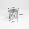 Tela de Filtro com Dreno Lateral de Aço Inoxidável 304, Tela Anti-Rato para Tubos de Esgoto, Tampa de Ralo Anti-Entupimento, Inserível em Ralo de Piso de Canto