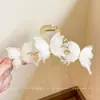 Novo Estilo de Presilha de Cabelo 2026 com Toque de Luxo, Piranha Floral Simples, Presilha de Garra Grande de Acrílico para Cabelos Grossos