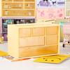 Cajón de almacenamiento de papelería de escritorio para estudiantes, estante organizador para niños, niña, lindo, para joyas, artefacto para llevar un diario a mano