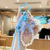 Colgante Llavero Lazo de Cristal Acrílico para Bolsos de Niñas, Llavero de Coche, Regalo Navideño al por Mayor