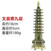 Fábrica de aleación de zinc al contado Torre Wenchang artesanías adornos pagoda de nueve pisos estudio decoración Torre Wenchang al por mayor
