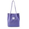 2025 Nueva Bolso de Hombro de Pana para Mujer Estudiante Coreana Bolso de Lona Gran Capacidad Literario Simple Versátil Bolsa de Compras