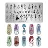 Fabricantes de Estilo Japonés Transfronterizos Suministran Tableros de Estampado para Uñas de Acero Inoxidable Plantillas de Transferencia para Impresión Pintada DIY Creatividad al por Mayor