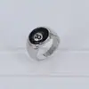 Suministro de Comercio Electrónico Transfronterizo Anillo de Números Romanos Billar Negro 8 Elegante Moda Popular Joyería de Mano Lote de Joyería