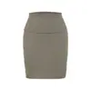 Saia bodycon pura e sedutora com punho, saia base lisa versátil de caimento justo da nova moda de outono, saia curta hot girl