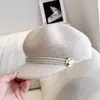 Sombrero de calabaza estilo retro británico para niños, otoño e invierno, sombrero de fieltro de lana australiana, sombrero de moda, gorra octagonal versátil, gorra gorra gorra