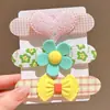 Fita Mágica Infantil Desenho Laço Renda Franja Patch para Meninas Pequenas, Fixador de Cabelo Amigo do Cabelo para Meninas