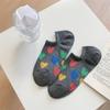 Calcetines bajos calcetines finos de verano para mujer amor lindos antideslizantes no se caen calcetines Zhuji calcetines bajos para mujer calcetines bajos invisibles