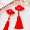 Ano Novo bebê hairpin bow meninas cocar Coreia do Sul princesa red velvet bow hairpin cabelo temperamento de alta qualidade