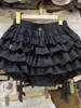 Subcultura Estilo Gótico Cruz Preto Saia Bolo Feminina Verão Sexy Saia Fofa Cintura Alta Saia Justa