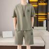 Dropshipping Conjunto de Manga Corta Verano 2025 Recomendación Principal Juvenil Casual Holgado Conjunto de Dos Piezas Artículo Grupal