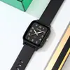 Reloj de Examen Estudiante Simple y Elegante con Esfera Cuadrada y Movimiento de Cuarzo, Reloj de Pulsera Resistente al Agua 50m, Venta al por Mayor desde la Fuente