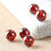 [Envío Gratis] Pulsera de Cuentas Sueltas Garnet 7A Color Rojo Vino para Mujer, Pulsera Individual para Armar de Cristales Genuinos Grado Coleccionable Cuentas Redondas
