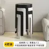 Taburete de Plástico para el Hogar Grueso Redondo Apilable Resistente Duradero Silla para Mesa de Comedor Taburete Alto Reserva Molino de Viento Taburete de Goma