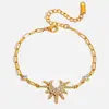 Pulsera de Acero Inoxidable Irregular Estilo Europeo y Americano Elegante y Silenciosa para Mujer, Diseño Minimalista de Nicho, Joyería Geométrica Creativa al por Mayor