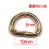 Em Estoque Atacado Fivela Metálica Dourada Clara Meia-Redonda em Forma de D Fivela de Argola D Acessórios de Ferragem para Bolsa Fivela em Forma de D de 25mm Fivela de Argola D