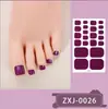 Fábrica Zhengxiang Personalizado Color Puro Simple Transfronterizo DIY Pegatinas para Uñas de los Pies Oem Impermeables Blanqueadoras Pegatinas para Manicura de Uñas de los Pies