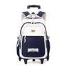 Mochila Escolar con Carro Estilo Pez Natural para Niños de 3º a 6º Grado de Primaria, Gran Capacidad, Mochila de Doble Propósito para Estudiantes de Secundaria