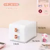 Caixa de Armazenamento de Mesa Estudante Pequeno Rack de Armazenamento Gaveta Simples para Crianças Artigos Diversos Acessórios de Cabelo Papelaria Porta-Canetas de Mesa Armário