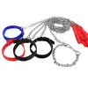 Correa para Perro Cadena de Hierro Perro Teddy Golden Retriever Cuerda para Pasear Perro Collar para Perro Pequeño Mediano Grande Correa para Perro