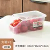 Caixa de Armazenamento para Geladeira Organizador de Cozinha Recipiente de Armazenamento Caixa para Alimentos de Freezer com Tampa Transparente Caixa para Conservação de Alimentos, Vegetais e Ovos