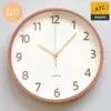 Reloj de Pared Estilo Japonés Reloj de Cuarzo Sala de Estar Hogar Reloj Sencillo Reloj de Pared Estilo Madera Moderna Reloj de Pared Silencioso