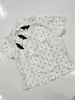 Novo top estilo chinês modificado cheongsam para mulheres, verão, preto e branco, bolinhas pequenas, gola alta, carcela diagonal com fecho de botão, camisa de manga curta que afina