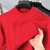 Comercio exterior dropshipping transfronterizo otoño e invierno 2026 suéter grueso de punto con cuello redondo ajuste casual holgado popular versátil tejido para hombre