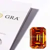 Piedras Sueltas de Moissanita de Corte Esmeralda Coloridas, Moissanita Rectangular Facetada Rosa Irregular, Dorada, Champaña al por Mayor en Stock