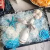 Papel de Rafia Seda Hierba de Algodón Caja de Regalo Caja de Dulces de Boda Decoración Relleno Papel Triturado Seda en Stock Colorido Fabricante Natural