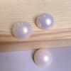 Crema Semiredonda 6-25mm Accesorios de Perlas Parche DIY Pendientes Pasador Botón Accesorios Materiales Cuentas Sueltas Brillante