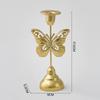 [Selección Estricta] Decoraciones de Mesa Románticas Estilo Lujo Ligero, Accesorios para Cena Romántica a la Luz de Velas Retro, Adornos de Candelabros Decorativos Simples