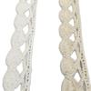 Blanco Hueco Simple de un Solo Lado Encaje de Algodón Ropa para Bebé Empaque para Dolor Empaque Decorativo Accesorios para la Cabeza
