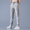 Ropa de Hombre Transfronteriza Verano 2026 Pantalones de Seda Hielo para Hombre Pantalones Finos Casual de Negocios Elásticos Transpirables de Pierna Recta Pantalones Deportivos