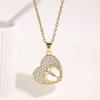 Collar Colgante de Moda Transfronterizo Aliexpress Lujo Ligero con Circonita para Mujer, Cadena para Clavícula de Gama Alta de Nicho Completamente Diamantada, Venta al por Mayor desde el Fabricante