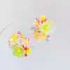 Pendientes Dulces de Color Contrastante Estilo Mori con Borla de Cuentas de Flores Pendientes de Dama Dulce Estilo Pastoral y Juvenil Pendientes Nuevos