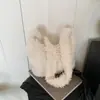 Bolso Cruzado de Hombro Único Color Sólido de Invierno 2025 Nuevo Estilo Coreano de Nicho Bolso Peludo Bolso Cubo de Gran Capacidad